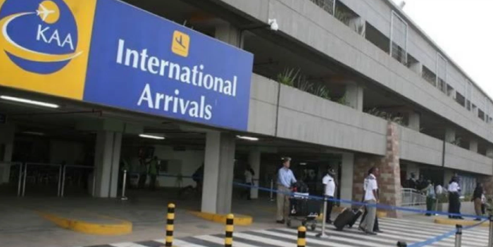 International arrivals terminal at JKIA.